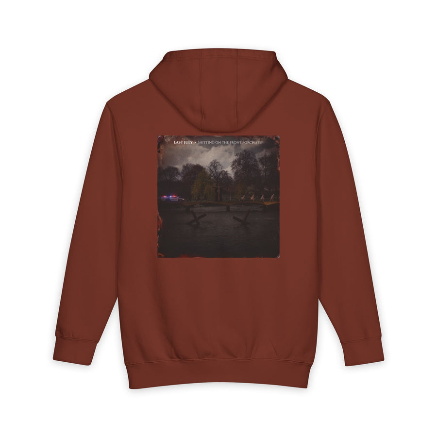 Shitting on the Front Porch Step Hoodie