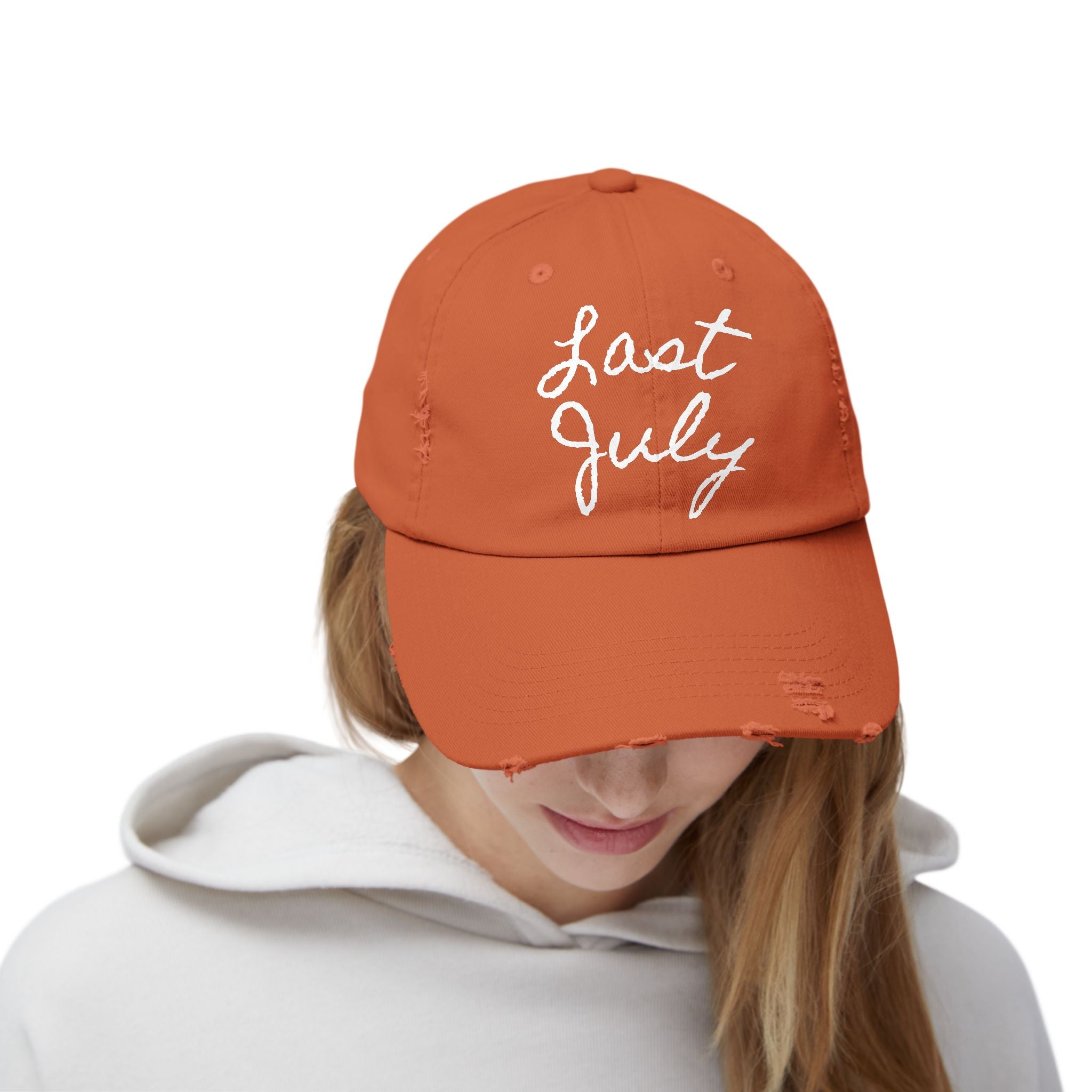 "Last July" Distressed Hat