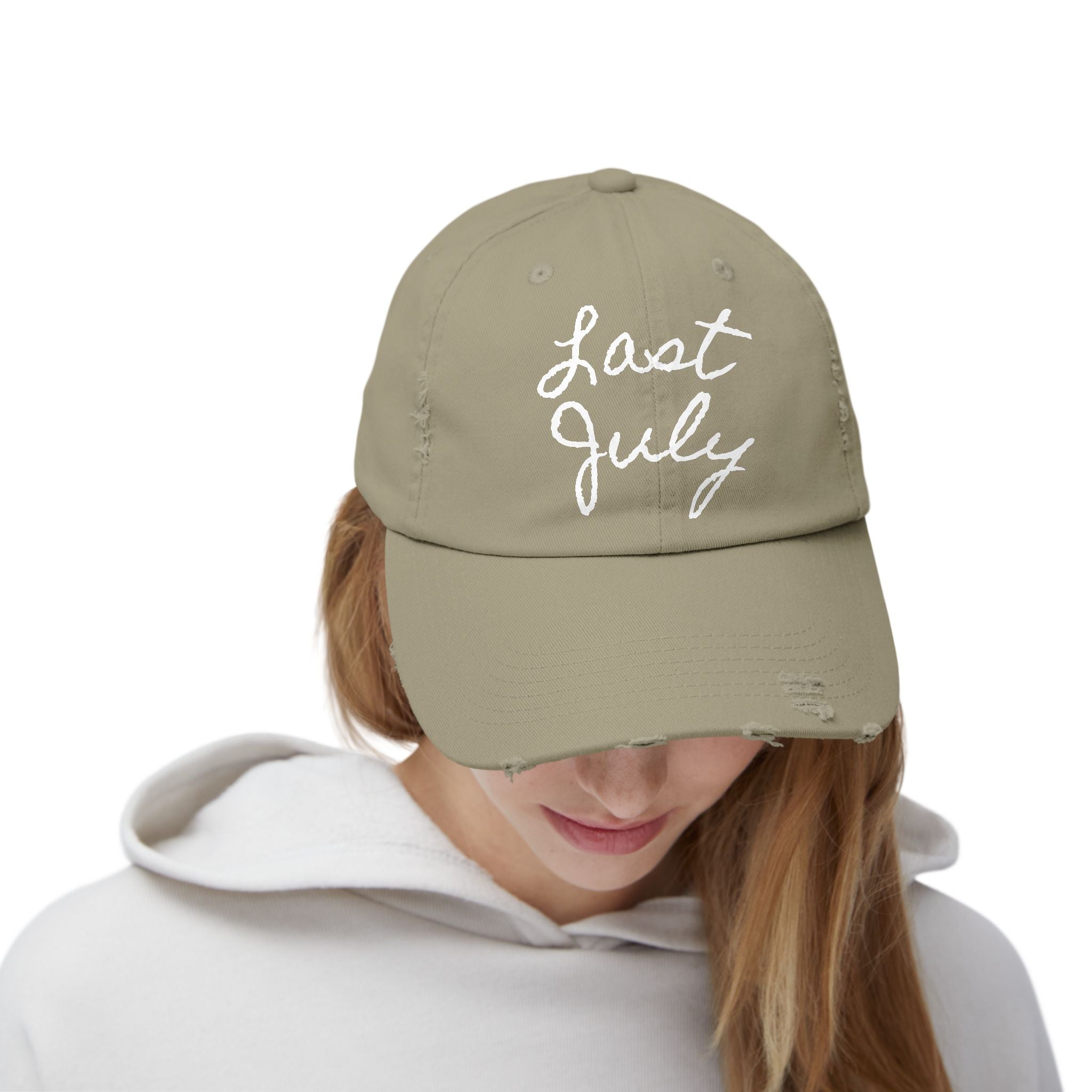 "Last July" Distressed Hat