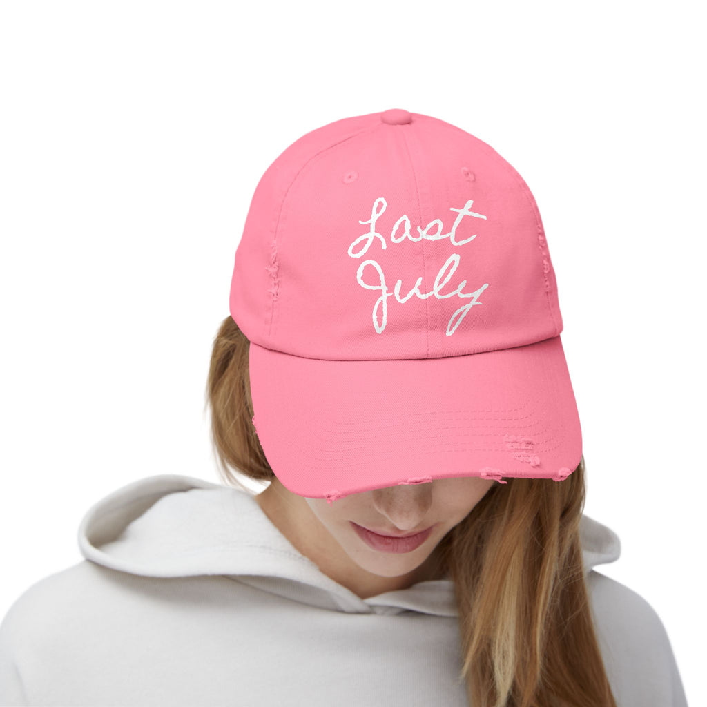 "Last July" Distressed Hat