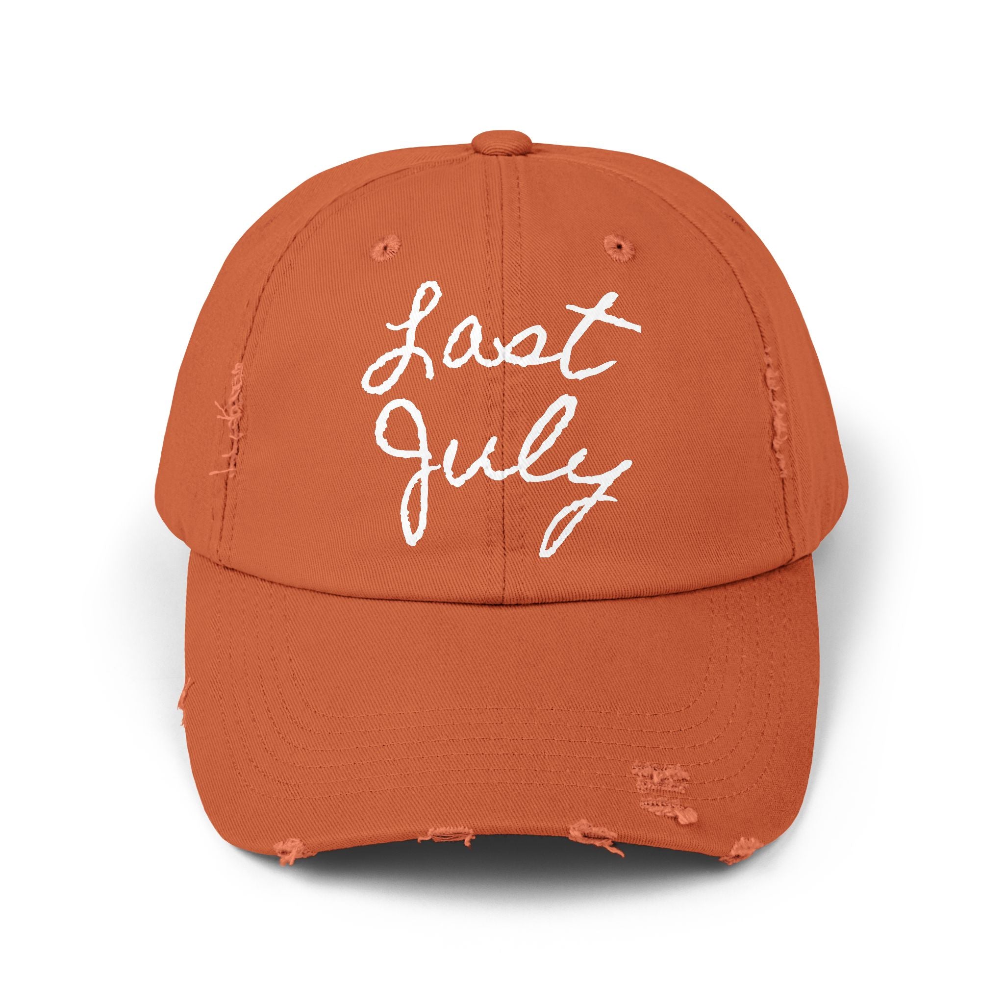 "Last July" Distressed Hat