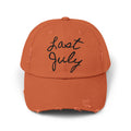 "Last July" Distressed Hat #2