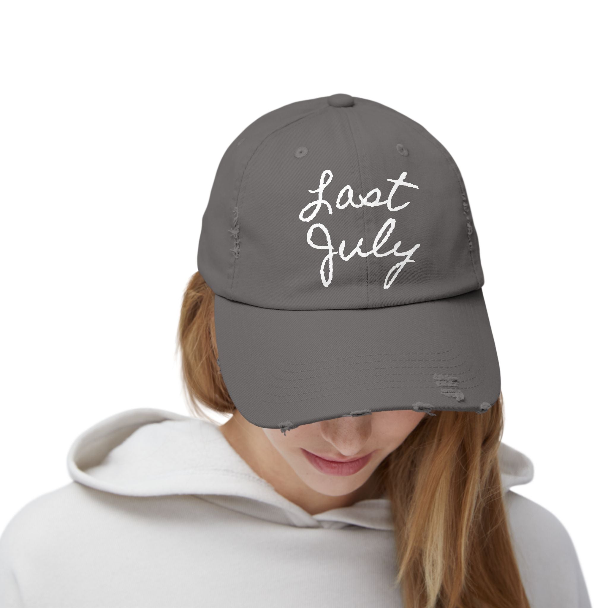 "Last July" Distressed Hat