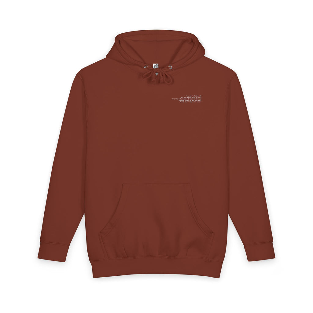You Don't Follow Me Dark Hoodie