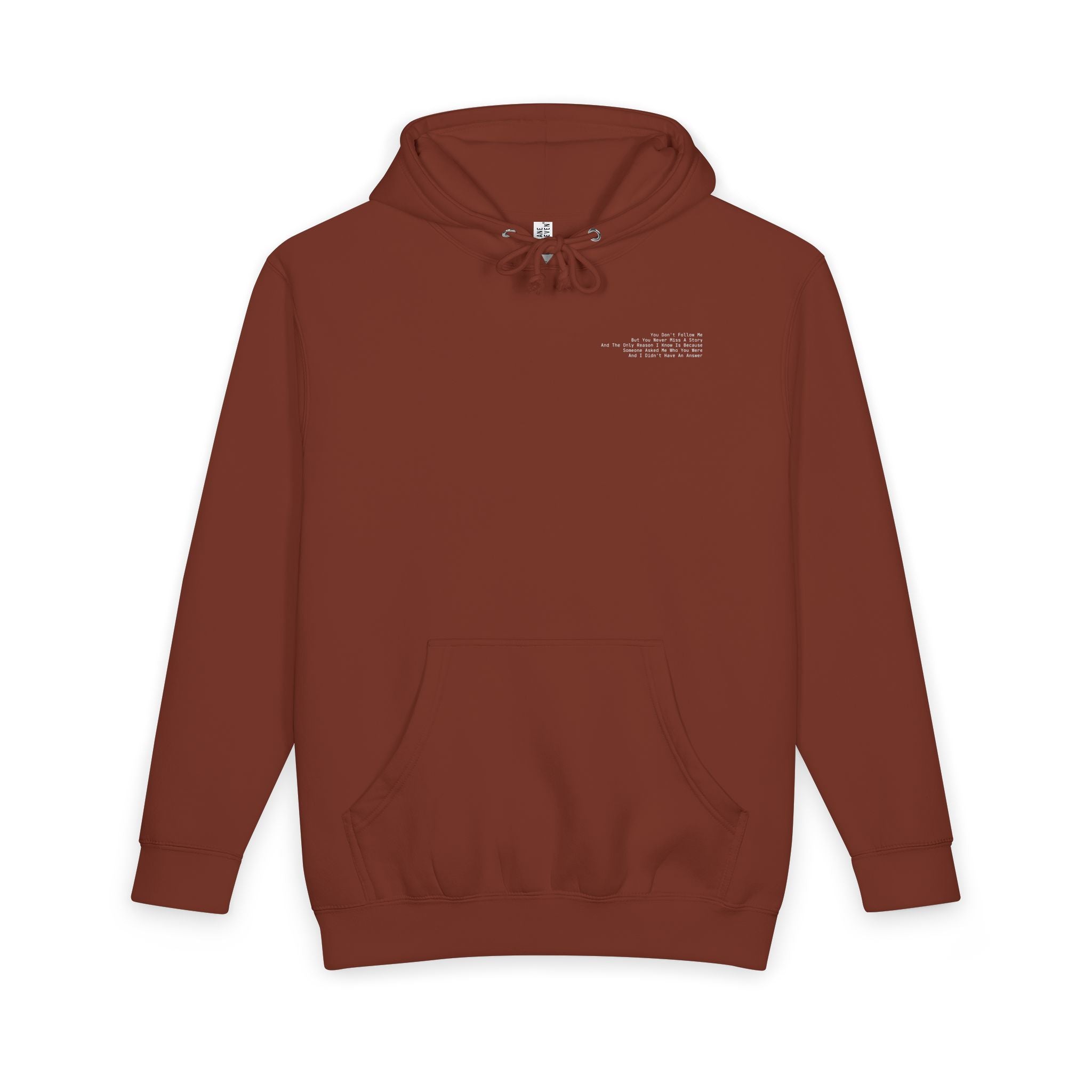 You Don't Follow Me Dark Hoodie