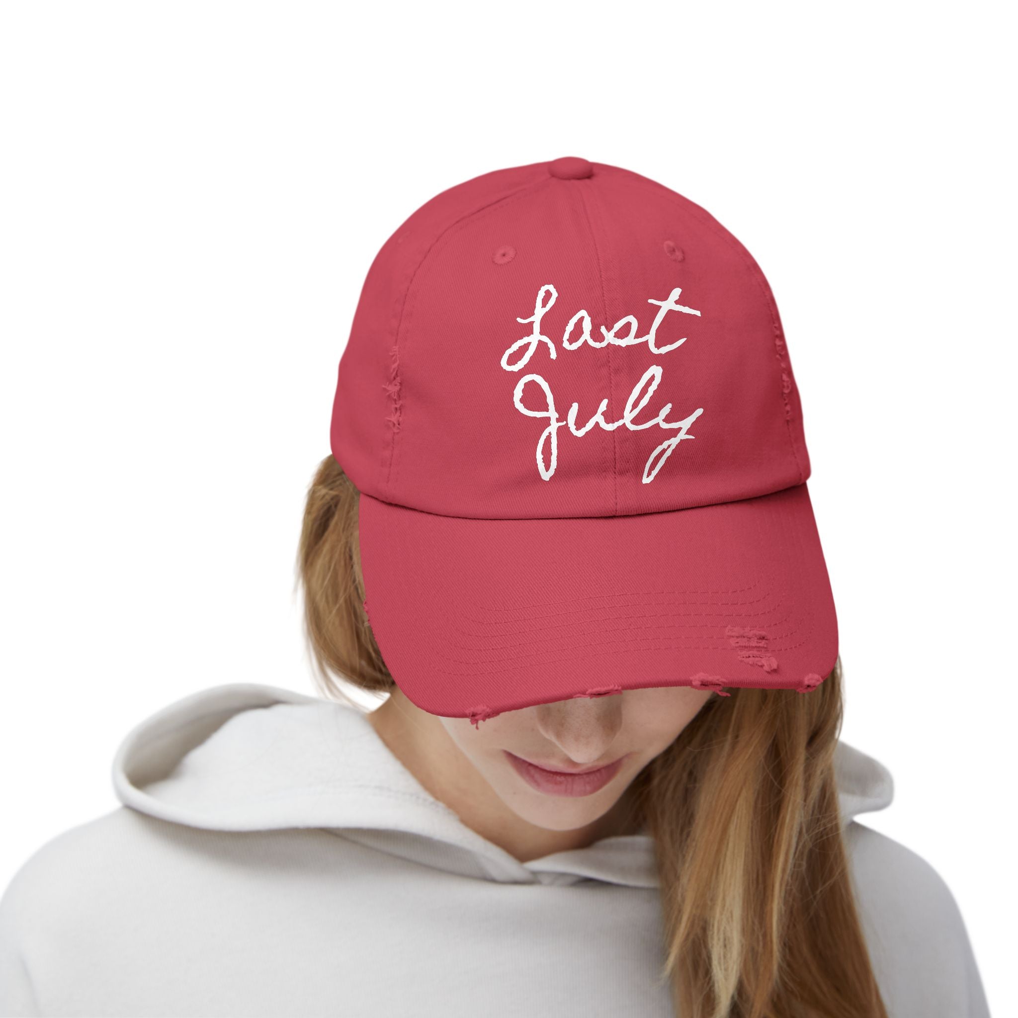 "Last July" Distressed Hat