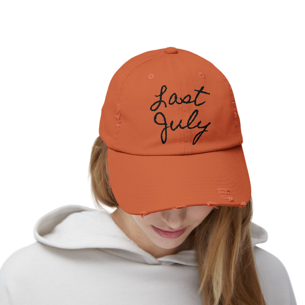 "Last July" Distressed Hat #2