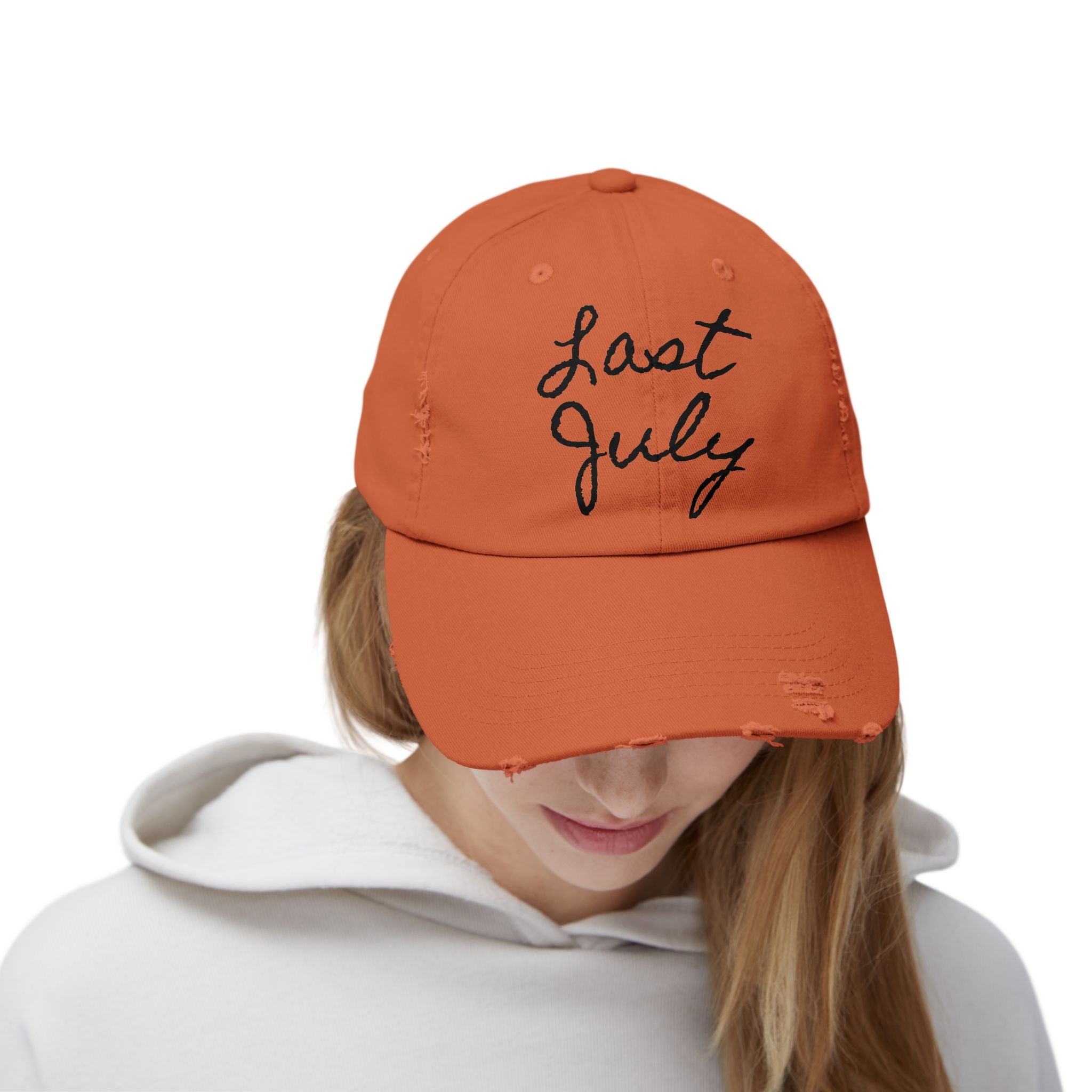 "Last July" Distressed Hat #2